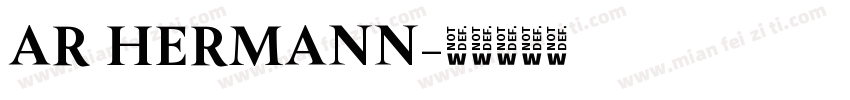 AR HERMANN字体转换
